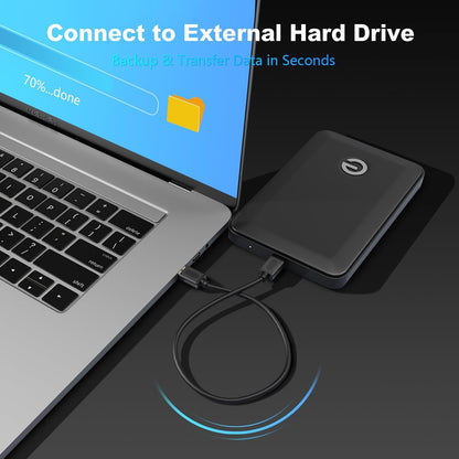 USB 3.0 Male to Male Cable 6Ft,Usb to USB Cable with Gold-Plated Connector for Hard Drive Enclosures, DVD Player, Laptop Cooler (6Ft/1.8M)